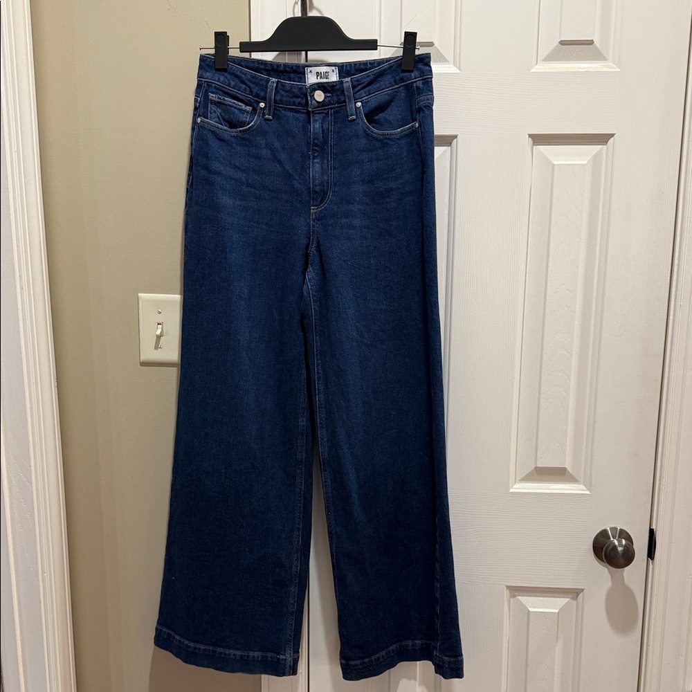 PAIGE Dark Blue Flare Jeans